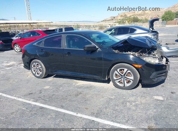 19XFC2F58GE217099 2016 HONDA CIVIC Black Вид задньої частини салону