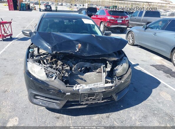 19XFC2F58GE217099 2016 HONDA CIVIC Black Вид щитка приладів