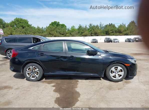 19XFC2F58HE070378 2017 HONDA CIVIC Black Вид задньої частини салону