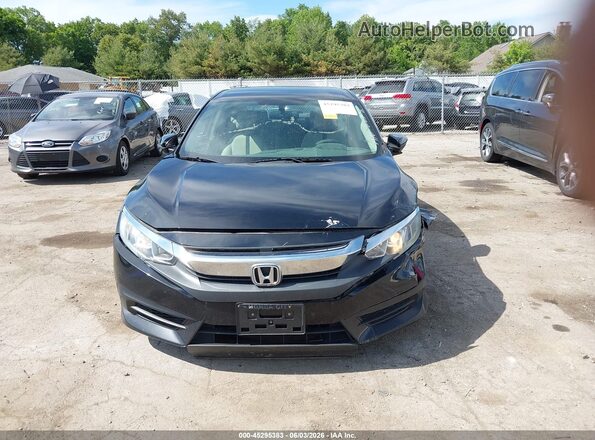 19XFC2F58HE070378 2017 HONDA CIVIC Black Вид щитка приладів