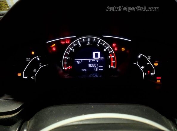 19XFC2F58HE224815 2017 HONDA CIVIC Gray Սարքավորումների վահանակի տեսք