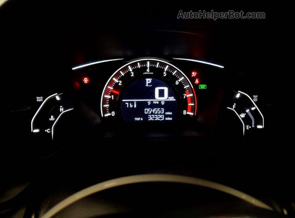 19XFC2F59GE016389 2016 HONDA CIVIC Серебряный Вид щитка приборов