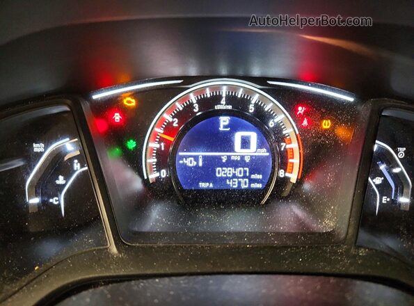 19XFC2F59GE065432 2016 HONDA CIVIC Синий Вид щитка приборов