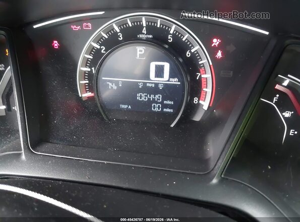 19XFC2F59HE223849 2017 HONDA CIVIC Silver Vista de los asientos traseros
