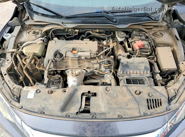 19XFC2F5XGE043455 2016 HONDA CIVIC Gray Вид задньої частини салону