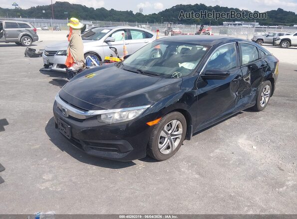 19XFC2F5XGE065553 2016 HONDA CIVIC Black Przód lewy