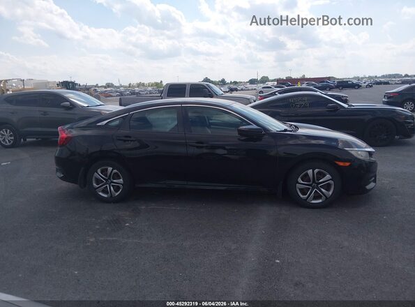 19XFC2F5XGE065553 2016 HONDA CIVIC Black Widok wnętrza z tyłu
