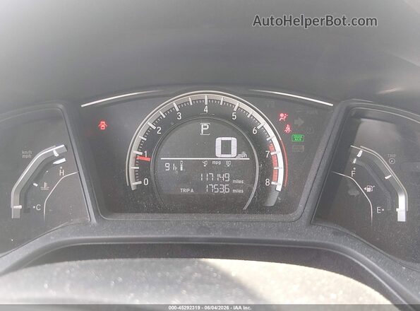 19XFC2F5XGE065553 2016 HONDA CIVIC Black Widok tylnych siedzeń