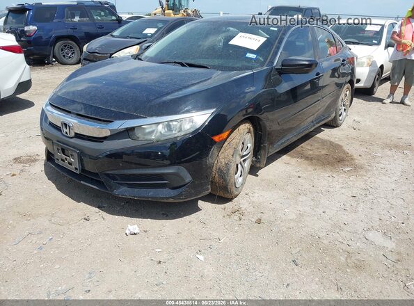19XFC2F5XGE096835 2016 HONDA CIVIC Black Front left
