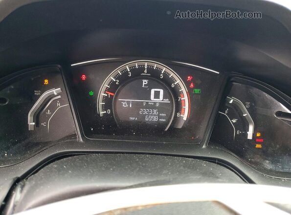 19XFC2F5XGE236639 2016 HONDA CIVIC Синий Вид щитка приборов