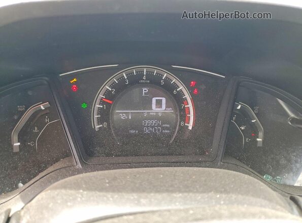 19XFC2F5XHE050763 2017 HONDA CIVIC Silver Սարքավորումների վահանակի տեսք