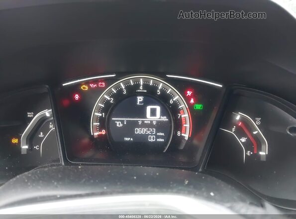 19XFC2F5XHE081107 2017 HONDA CIVIC Gray უკანა სავარძლების ხედი