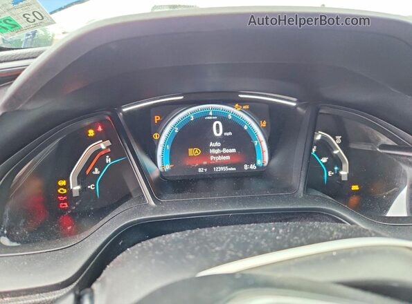 19XFC2F60KE007226 2019 HONDA CIVIC Синий Вид щитка приборов