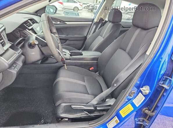 19XFC2F60KE007226 2019 HONDA CIVIC Синий Вид салона спереди