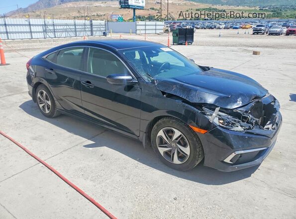 19XFC2F60KE009364 2019 HONDA CIVIC Черный Передняя правая четверть