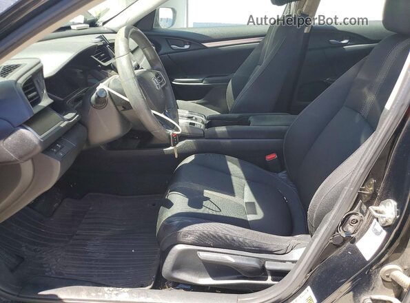 19XFC2F60KE009364 2019 HONDA CIVIC Черный Вид салона спереди