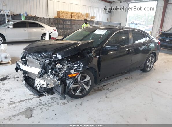 19XFC2F60KE032272 2019 HONDA CIVIC Черный Передняя левая четверть