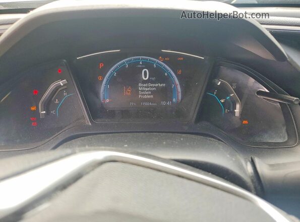 19XFC2F60KE035091 2019 HONDA CIVIC Серебряный Вид щитка приборов