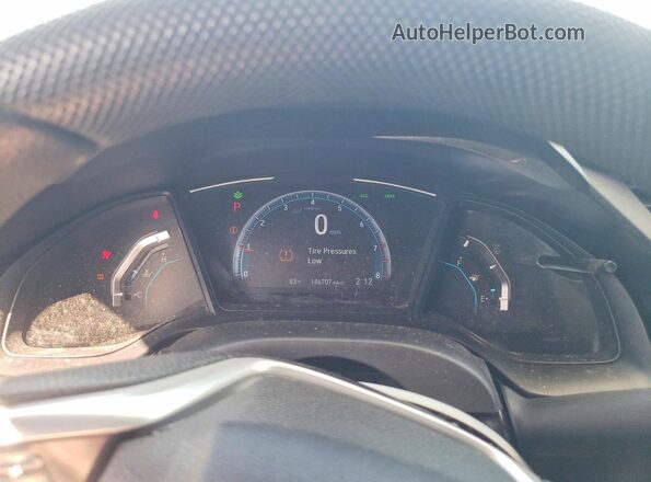 19XFC2F60KE047774 2019 HONDA CIVIC Blue Widok zestawu wskaźników