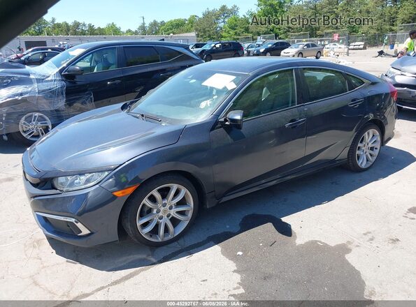 19XFC2F60LE010631 2020 HONDA CIVIC Dark Blue წინა მარცხენა ხედი სამი მეოთხედიდან