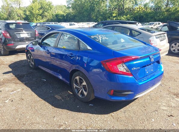 19XFC2F60LE030250 2020 HONDA CIVIC Blue Հետևի ձախ