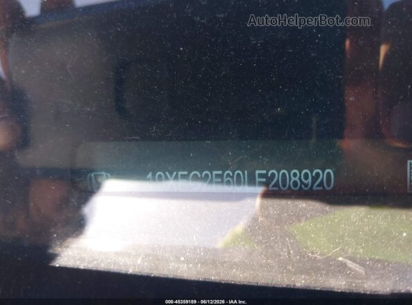 19XFC2F60LE208920 2020 HONDA CIVIC Dark Blue 