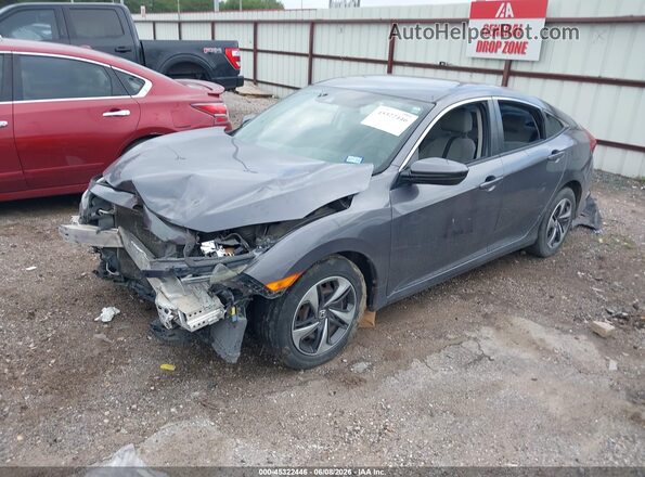 19XFC2F61KE003105 2019 HONDA CIVIC Gray Vista tres cuartos delantera izquierda