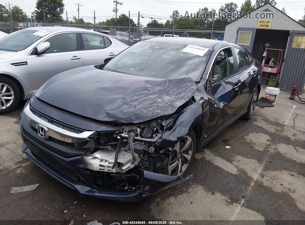 19XFC2F61KE017876 2019 HONDA CIVIC Blue Առջևի ձախ երեք քառորդ տեսարան