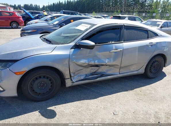 19XFC2F61KE203790 2019 HONDA CIVIC Серебряный Вид спереди