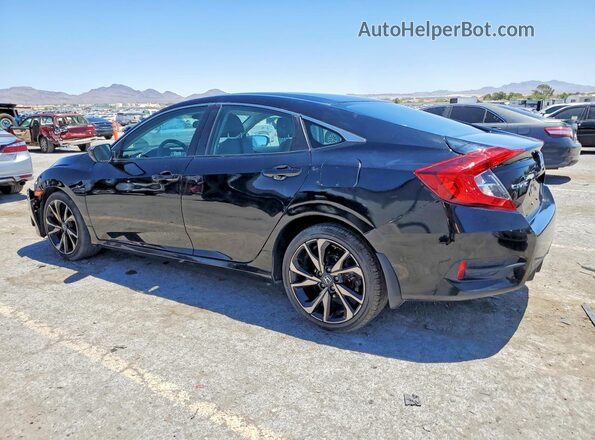 19XFC2F61KE205426 2019 HONDA CIVIC Black Tył lewy