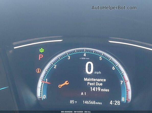 19XFC2F61KE206933 2019 HONDA CIVIC Черный 