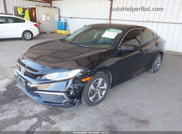 19XFC2F61KE206933 2019 HONDA CIVIC Черный Передняя левая четверть