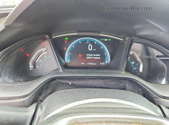 19XFC2F61LE013926 2020 HONDA CIVIC Gray ხელსაწყოთა პანელის ხედი