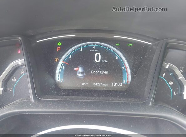 19XFC2F62KE031060 2019 HONDA CIVIC Gray Вид задніх сидінь