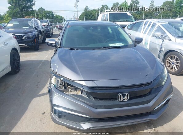 19XFC2F62KE031060 2019 HONDA CIVIC Gray Вид щитка приладів