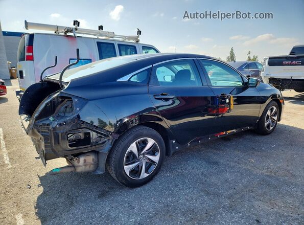 19XFC2F62KE200588 2019 HONDA CIVIC Black უკანა მარჯვენა