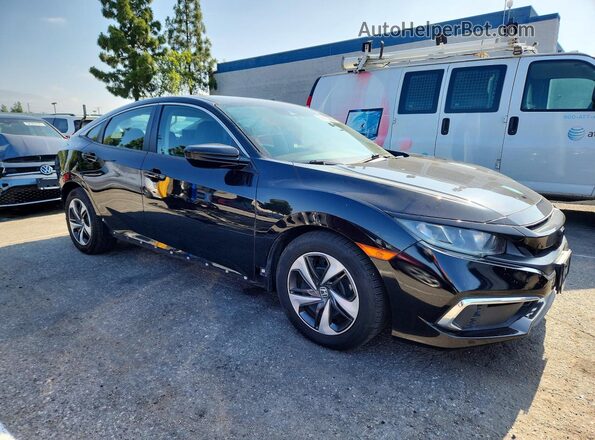 19XFC2F62KE200588 2019 HONDA CIVIC Black წინა მარჯვენა