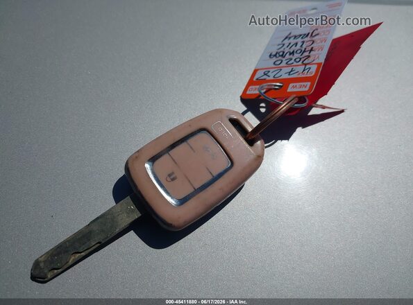 19XFC2F62LE012901 2020 HONDA CIVIC Серый Вид панели приборов