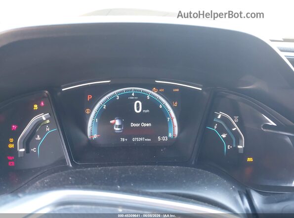 19XFC2F63KE035831 2019 HONDA CIVIC Серый Вид задних сидений