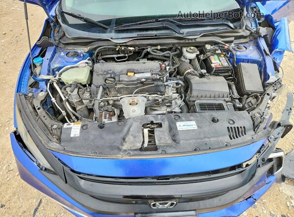 19XFC2F63KE036574 2019 HONDA CIVIC Blue Vista interior trasera
