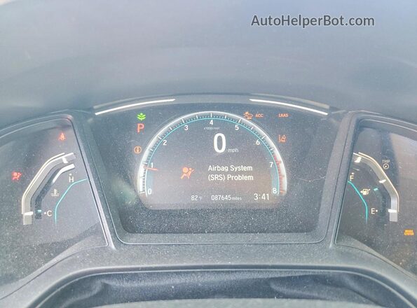 19XFC2F63LE027150 2020 HONDA CIVIC Blue Instrument cluster view