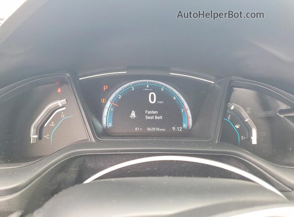 19XFC2F64LE004394 2020 HONDA CIVIC Gray Widok zestawu wskaźników