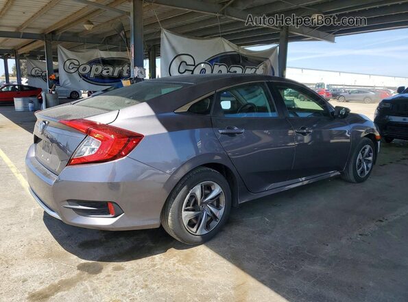 19XFC2F64LE209598 2020 HONDA CIVIC Gray Trasero derecho