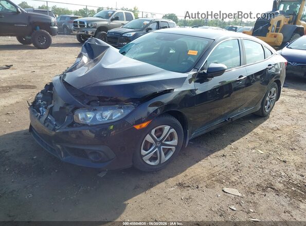 19XFC2F65JE039975 2018 HONDA CIVIC Black Przód lewy