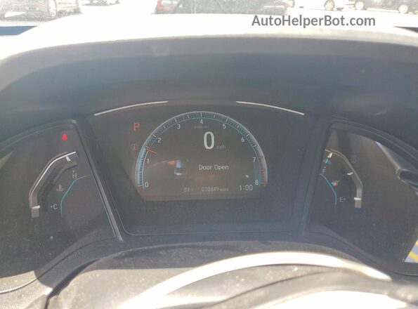 19XFC2F65KE014012 2019 HONDA CIVIC White Instrument cluster view