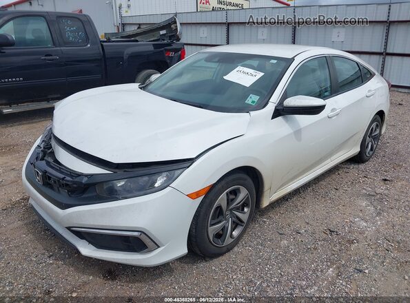 19XFC2F65KE040528 2019 HONDA CIVIC Белый Передняя левая четверть