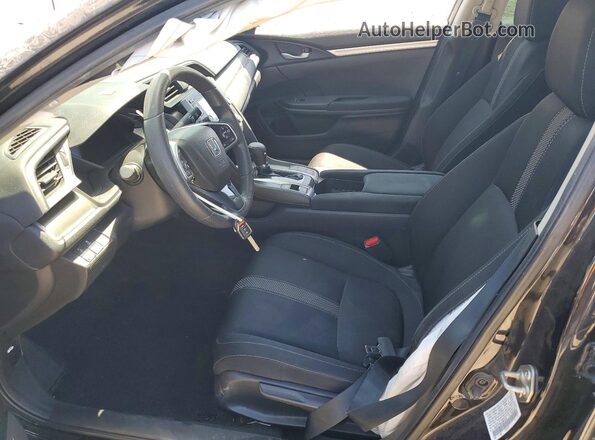 19XFC2F65LE001293 2020 HONDA CIVIC Black წინა სალონის ხედი
