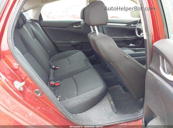 19XFC2F66KE028257 2019 HONDA CIVIC Red Vista de la etiqueta del VIN