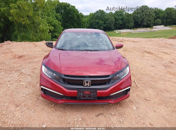 19XFC2F66KE028257 2019 HONDA CIVIC Red Vista del cuadro de instrumentos