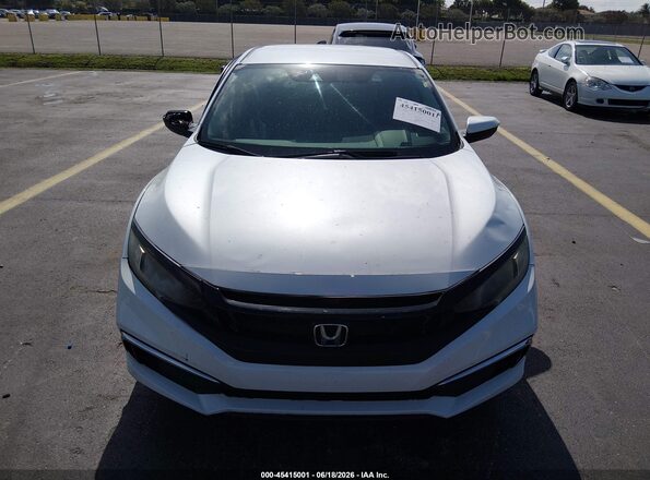19XFC2F66KE038822 2019 HONDA CIVIC White Вид щитка приладів